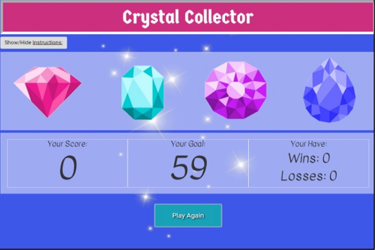 Crystal Collector Game