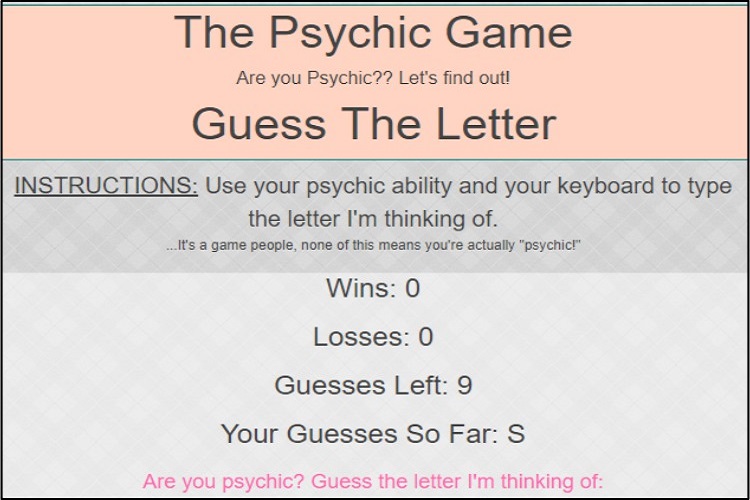 Psychic Game